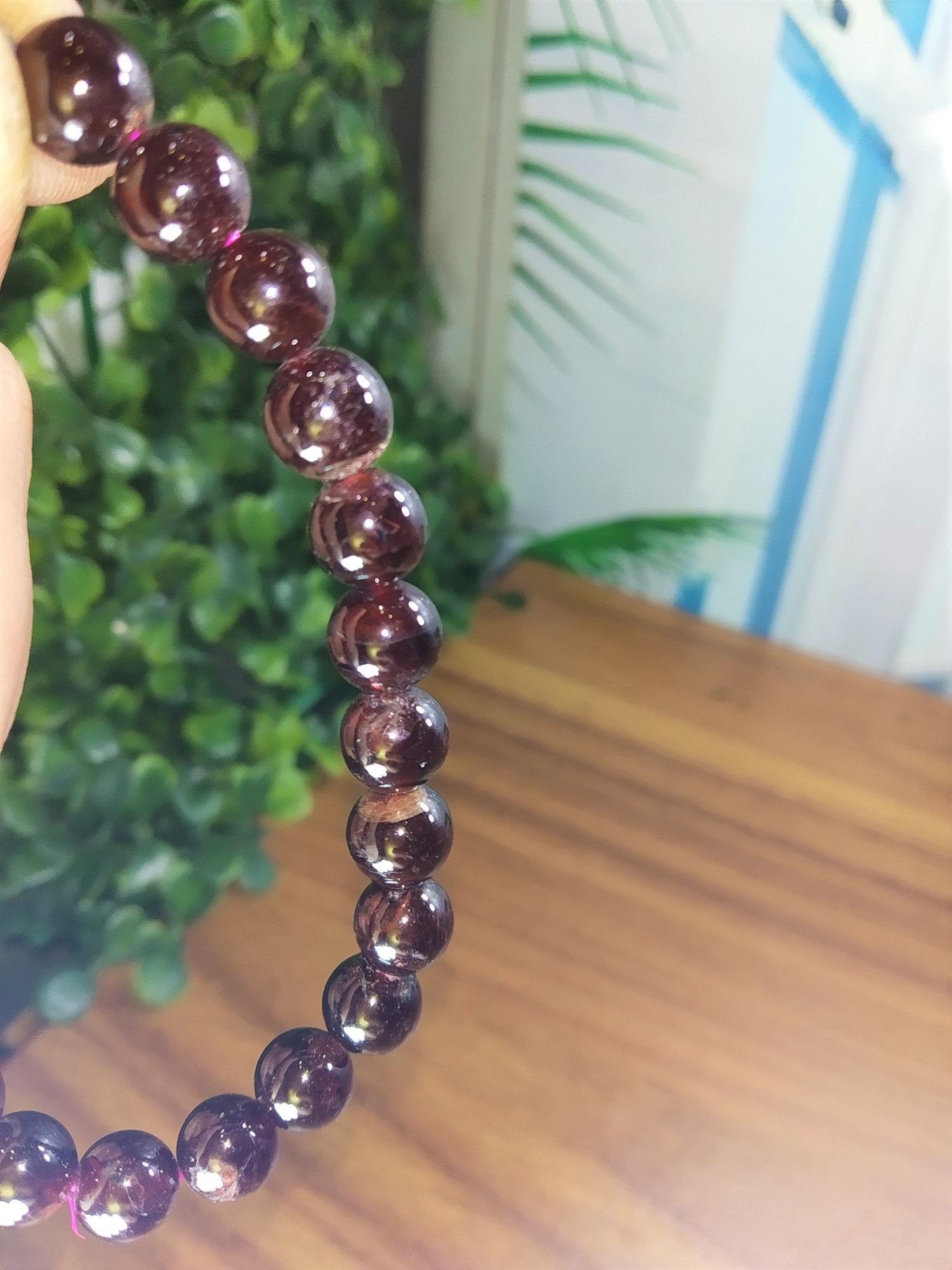 Vòng phong thủy, vòng đá garnet 8li
