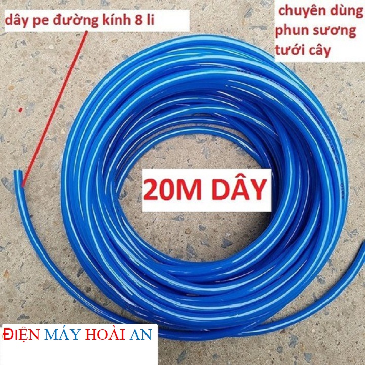 Combo 20m dây phun sương 8mm - 20M DÂY