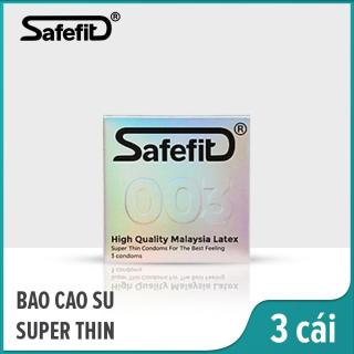 Bao Cao Su SafeFit Siêu Mỏng 003 hộp 3 thumbnail