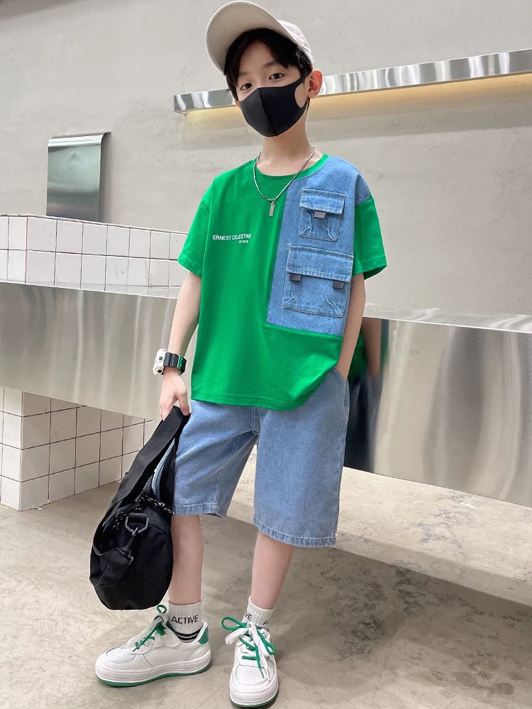 [SIZE NHI+ĐẠI+CỒ] SÉT BỘ JEAN BÉ TRAI ĐẮP TÚI SIÊU NGẦU