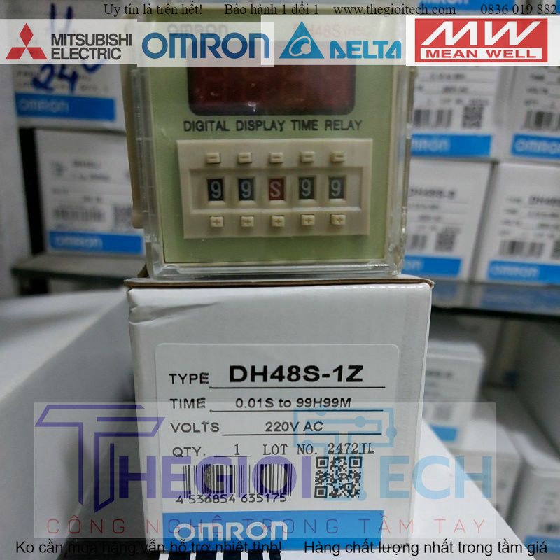 Bộ hẹn giờ Relay thời gian DH48S-1Z kèm đế 24V, 220V ( Timer )