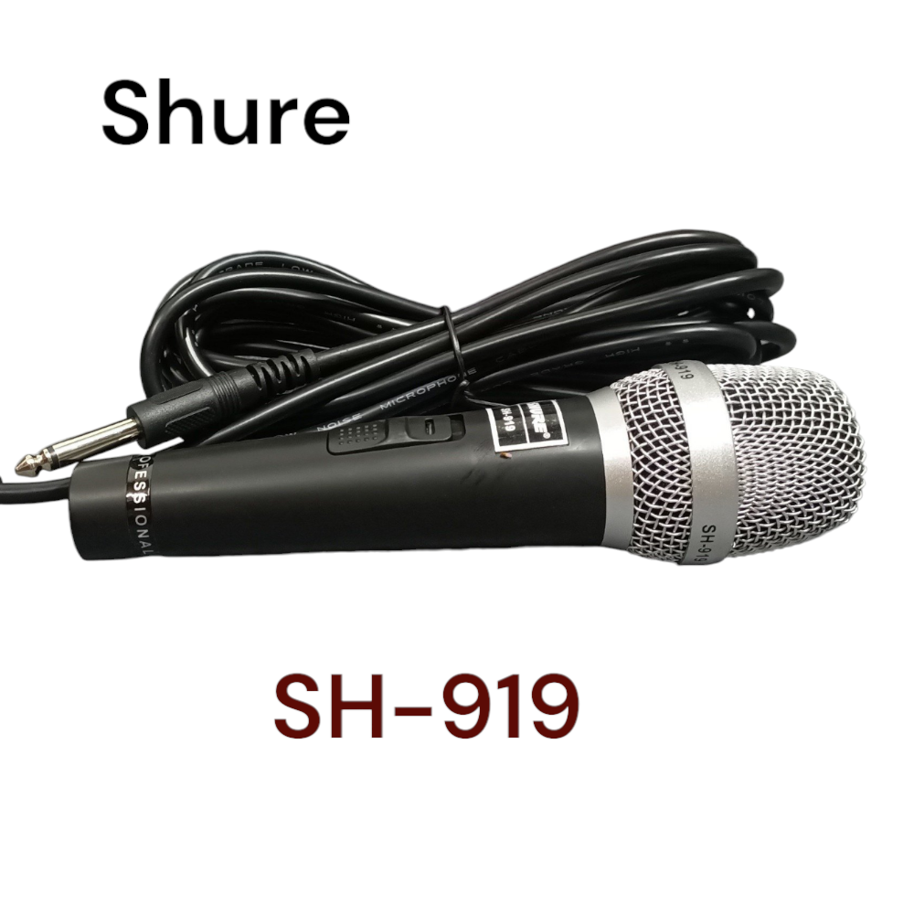 Mic có dây karaoke Shure Tomahawk, Micro có dây cao cấp chuyên nghiệp, Mic dây hát karaoke, Mic có dây loại xịn, hát nhạy chống hú chất lượng cao Shure SM-959, Sony SN-555