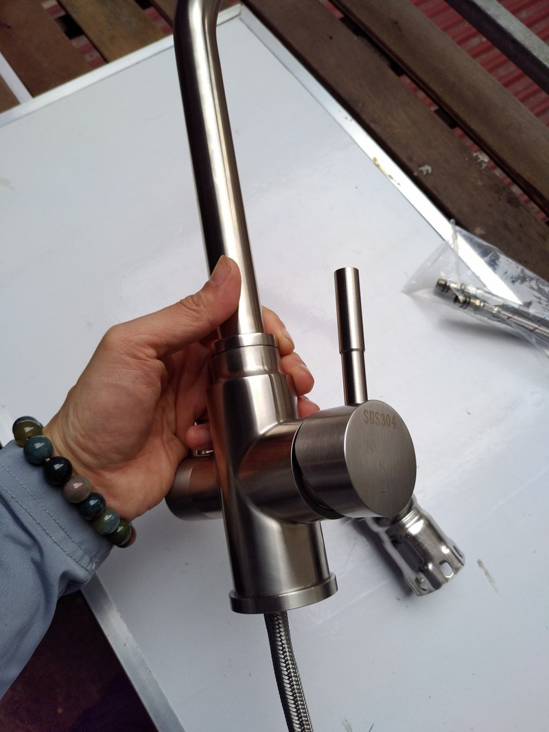 Vòi rửa bát 3 đường nước INOX 304