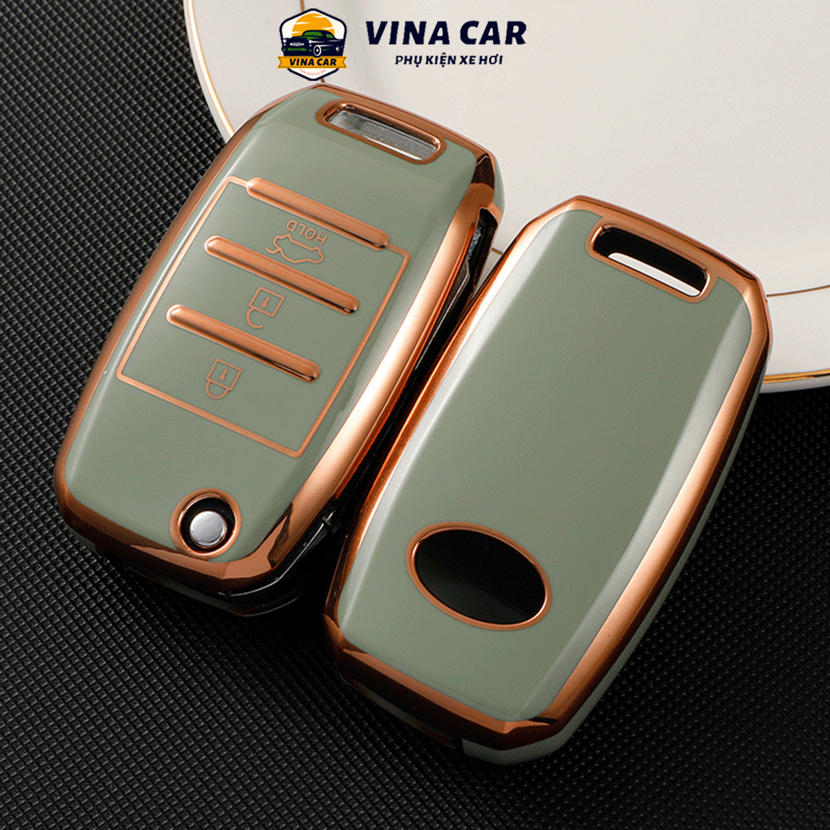 Ốp chia khóa Kia khóa gập . Ốp chìa khóa ô tô 3-4 phím bấm. Ốp chìa khoá gập Kia