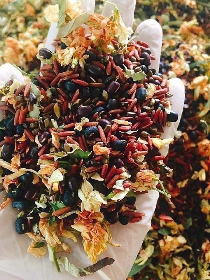 Hộp trà hoa ngũ cốc