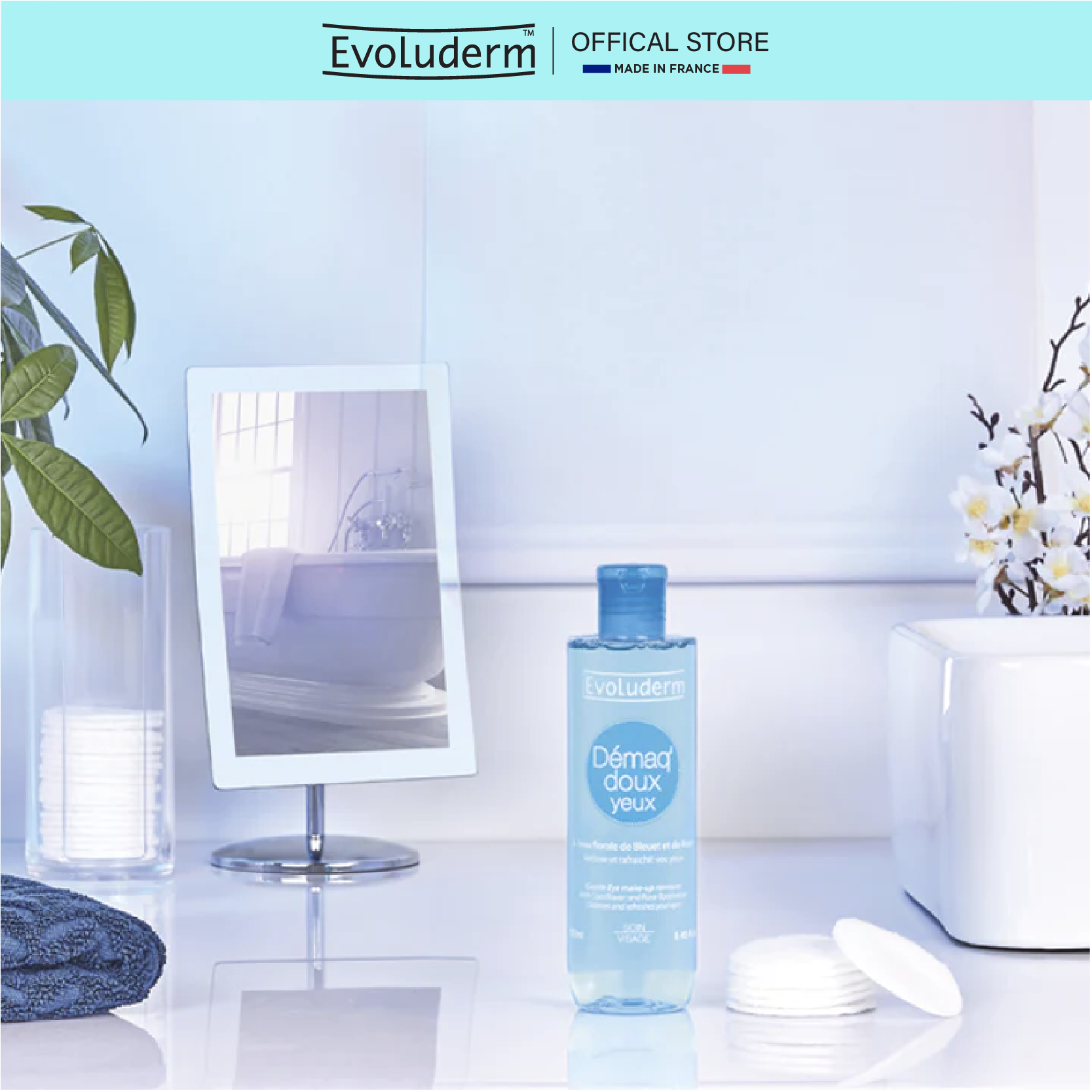 Nước Tẩy trang dịu nhẹ cho mắt Evoluderm 250ml