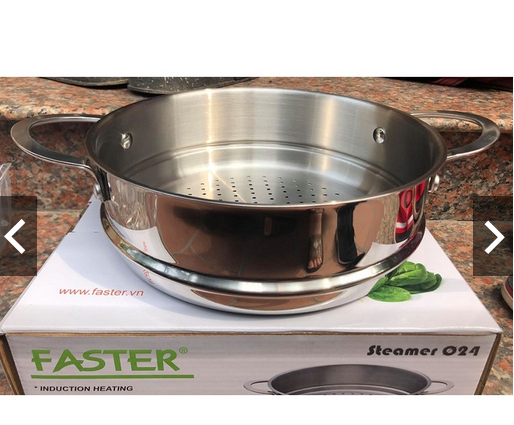 Xửng hấp FASTER 24cm (inox 304 cao cấp) Hàng Chính Hãng
