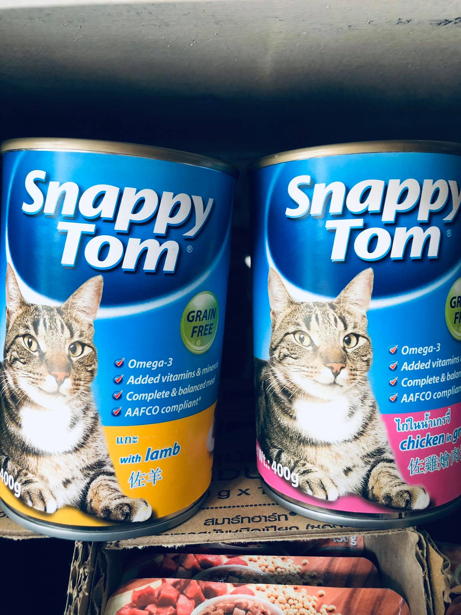Pate cho mèo Snappy Tom vị gà lon 400g