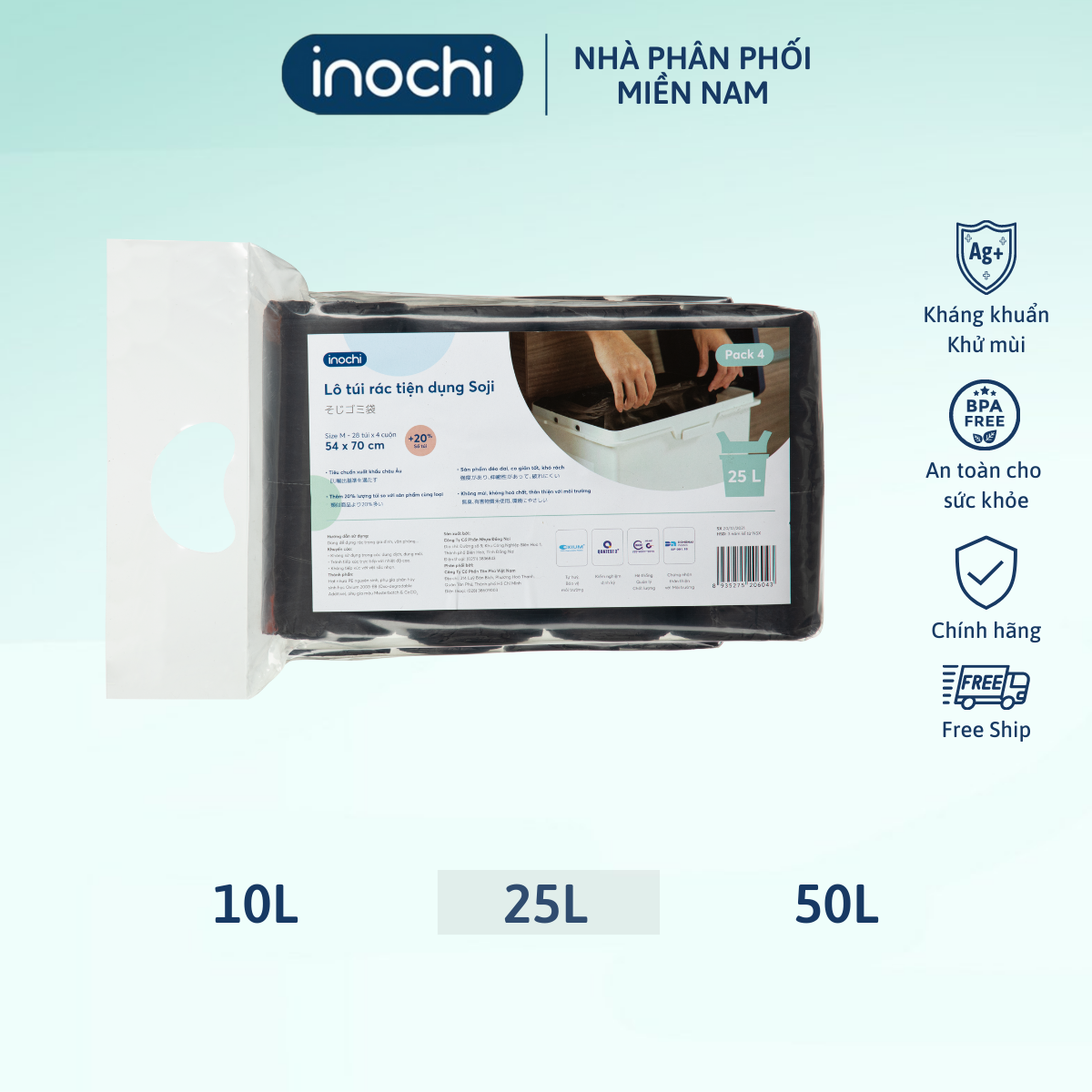 Lô túi rác tiện dụng Soji