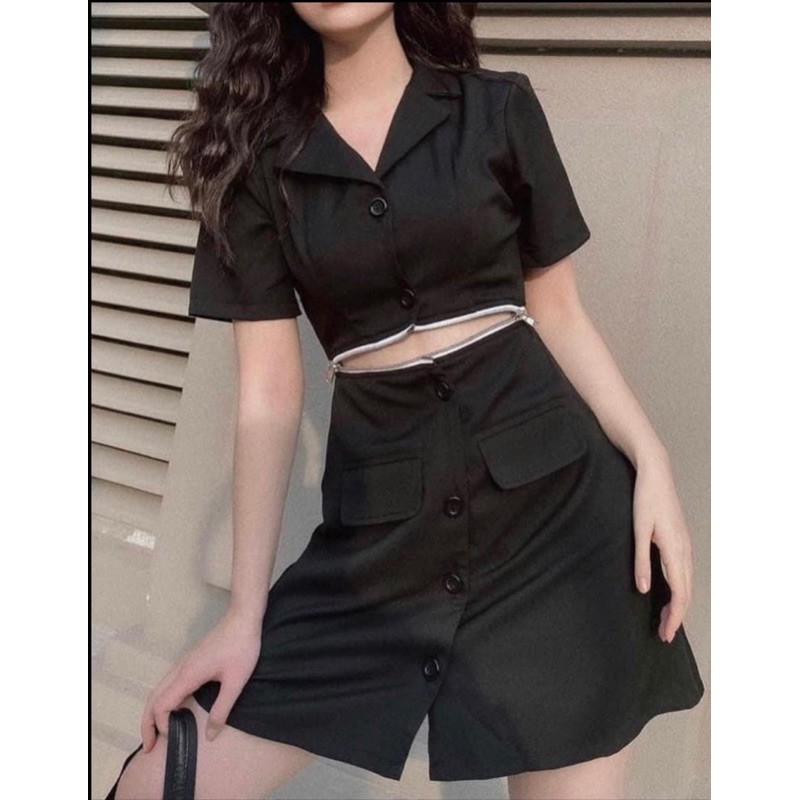 Đầm vest dây kéo bigsize 60=>90kg