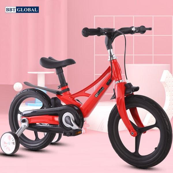 Xe đạp trẻ em chính hãng BBT Global khung siêu nhẹ size 16 inch màu đỏ BB66