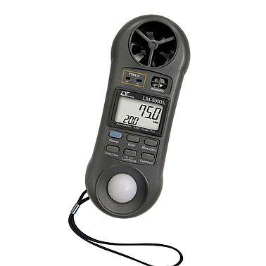 Thiết bị đo ánh sáng, tốc độ gió, nhiệt độ, độ ẩm môi trường 4 trong 1 Lutron LM-8000A