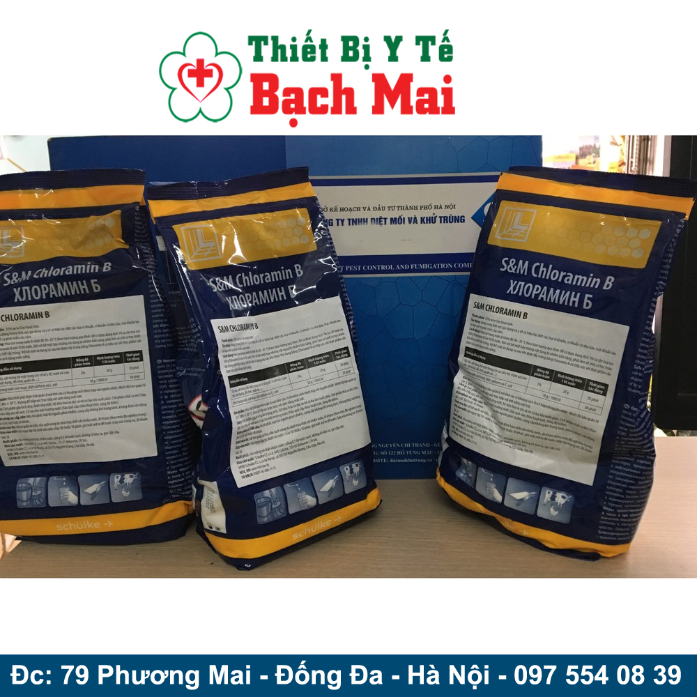 Cloramin B Sát Khuẩn Khử trùng Chính Hãng Cộng Hòa Séc Túi 1 Kg