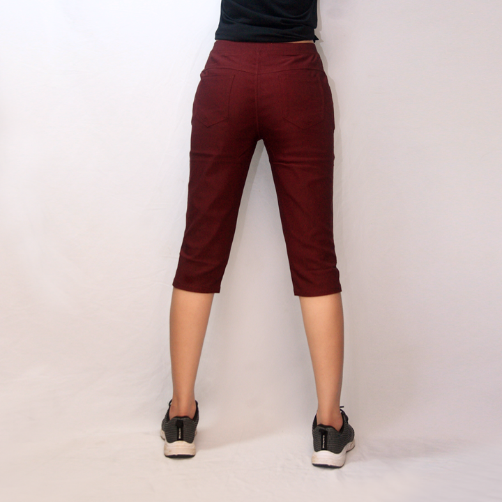 quần short lửng kaki co giãn nữ