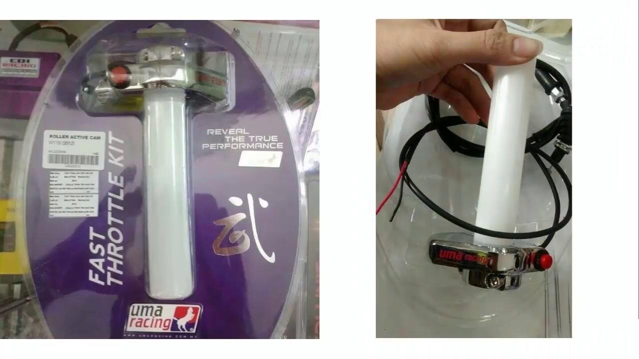 Cùm ga tăng tốc UMA racing có nút đề máy Vindecal BD