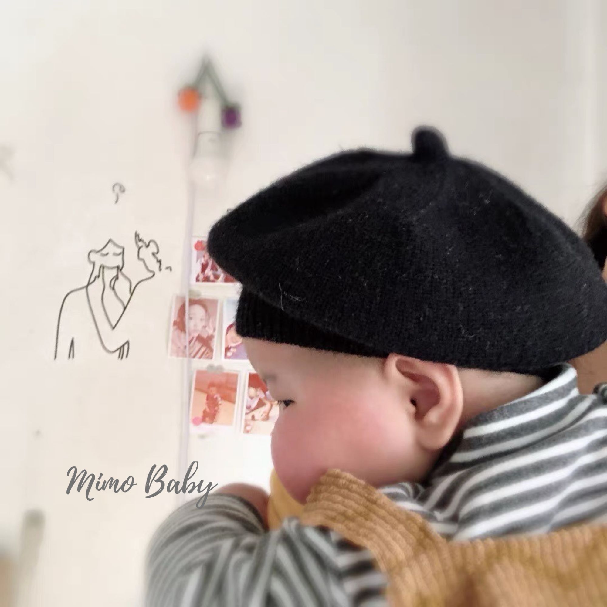 Mũ nồi len basic Style hàn quốc đáng yêu cho bé (6m-3y) Mimo baby MN79