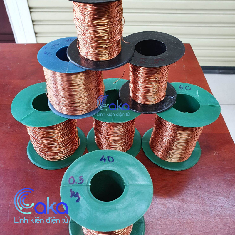 Cuộn Dây đồng 0.5mm 100g bọc cách điện