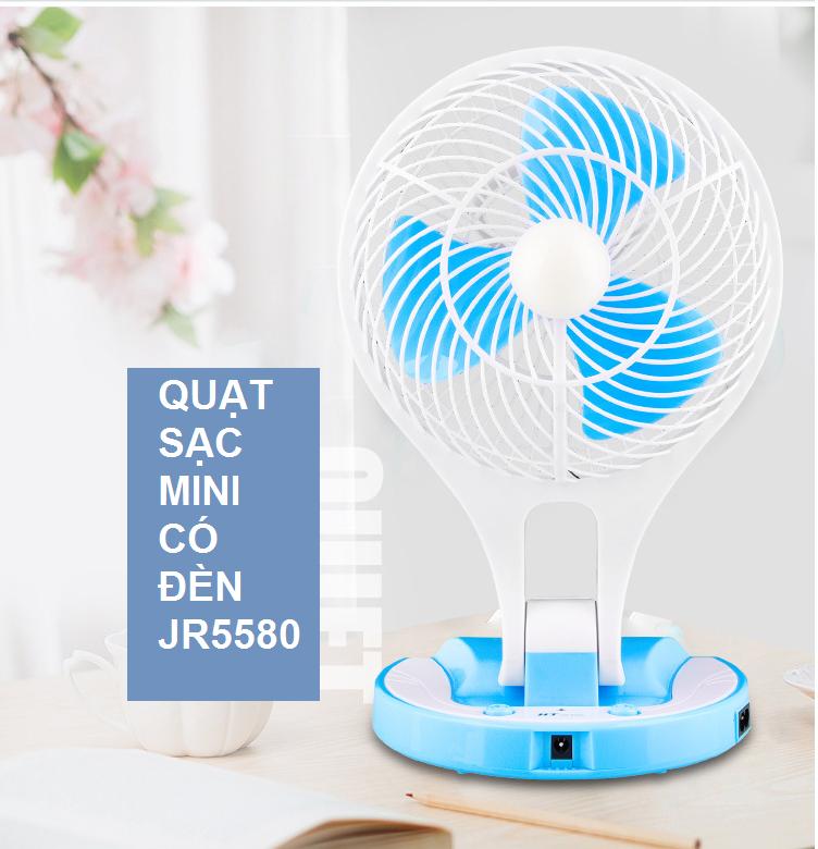 [HCM]Quạt Sạc Tích Điện Mini Fan JR-5580
