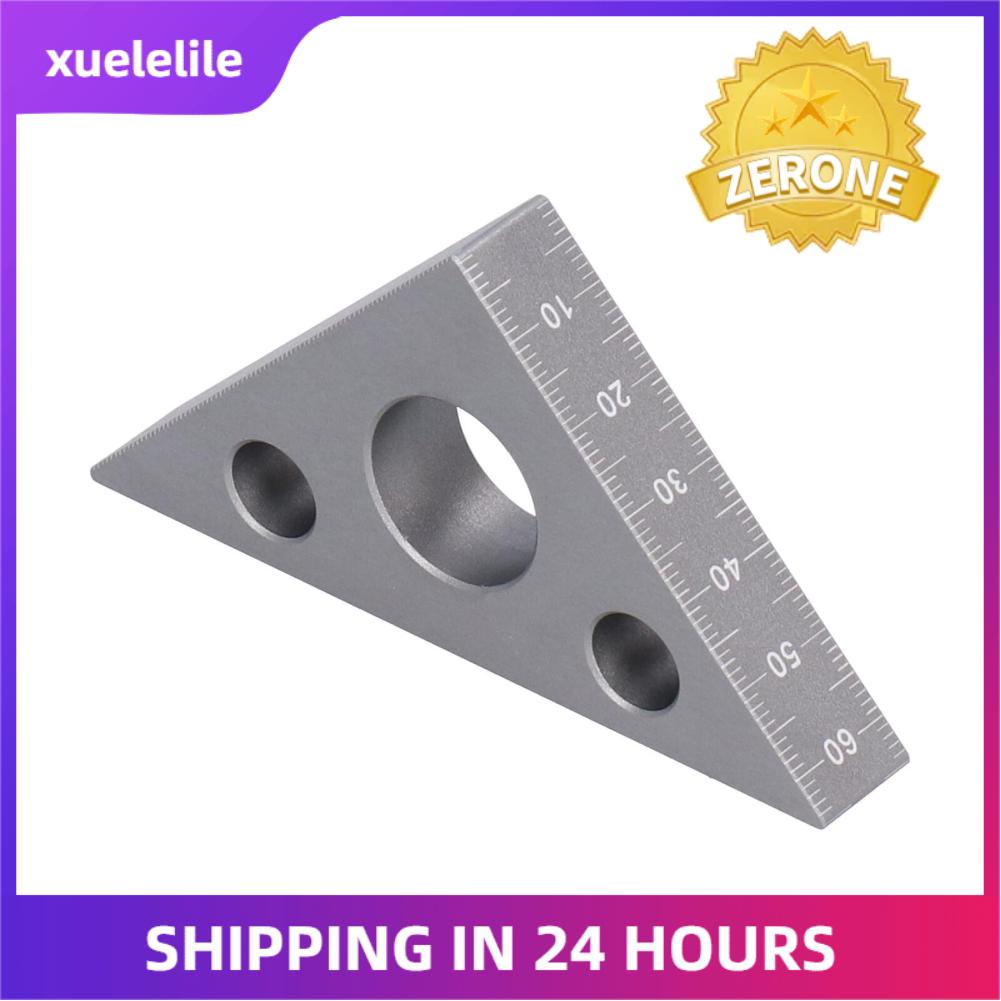 Aluminum Alloy Measuring Ruler Woodworking Triangular Ruler Metal Ruler Set