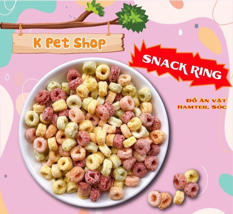 Snack ring hamter 🐶 thức ăn vặt hamter đồ ăn dinh dưỡng cho hamter