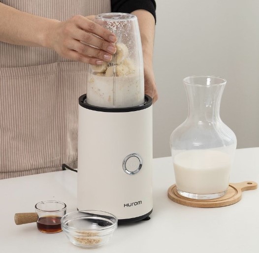 Máy xay sinh tố hurom mini, máy xay trái cây, hoa quả, xay sinh tố cầm tay, 2 cốc xay 300ml, 600ml, lưỡi thép không gỉ mạnh mẽ, công suất 250w, nội địa hàn, bảo hành 12 tháng
