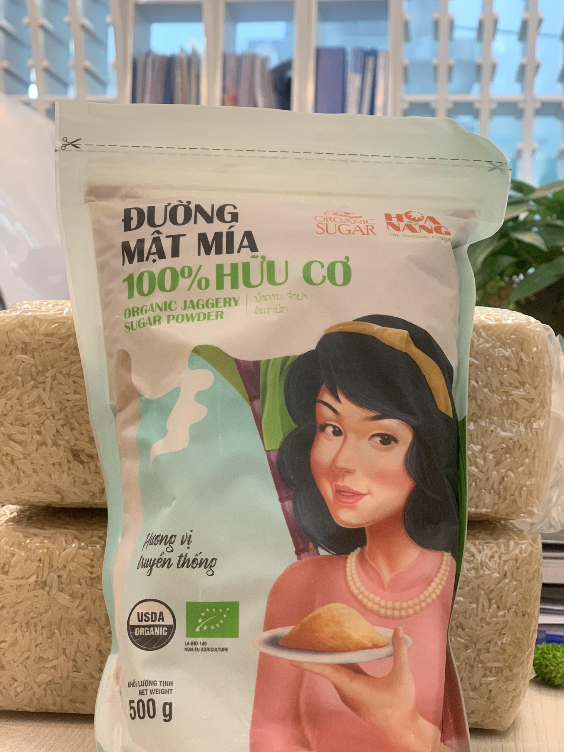 [HÀNG CHÍNH HÃNG] Đường mật mía hữu cơ Hoa Nắng 500g