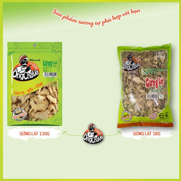 Gừng Lát Sấy Khô Ông Chà Và 1kg