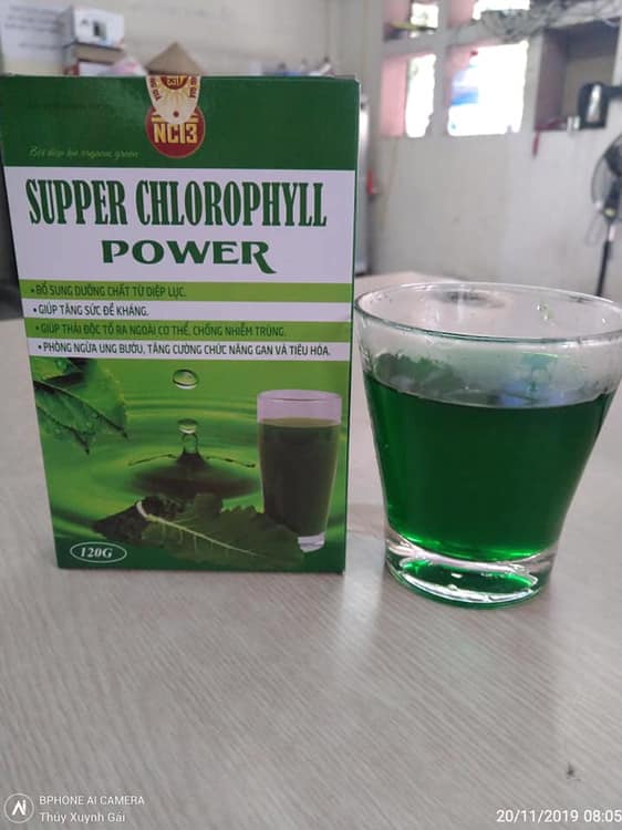 bột diệp lục chlorophyll power thải độc