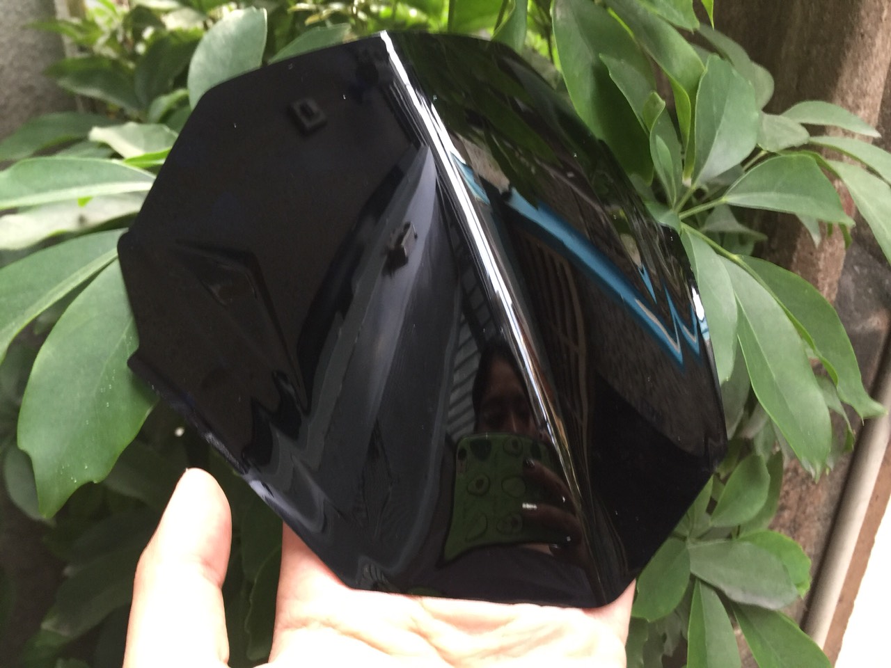 Mão/ ốp đầu mực đen bóng cho Exciter 150.