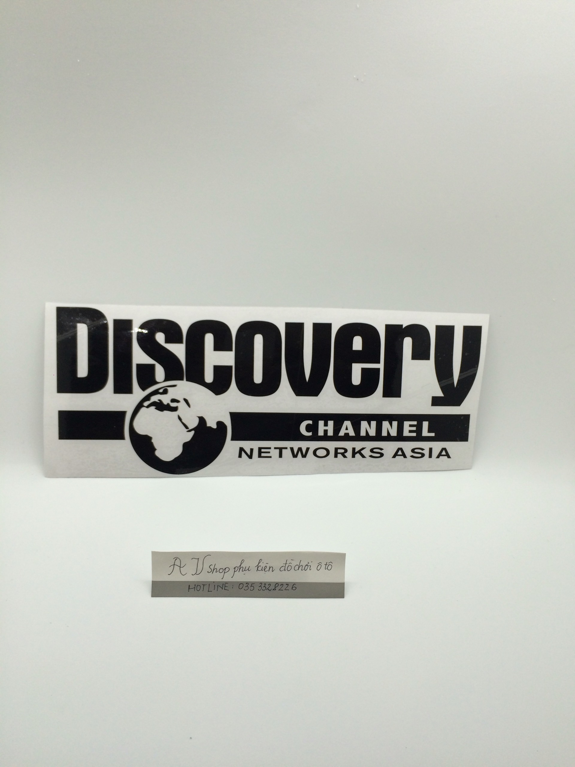 1 bộ 02 chiếc Decal dán sườn xe DISCOVERY màu Đen