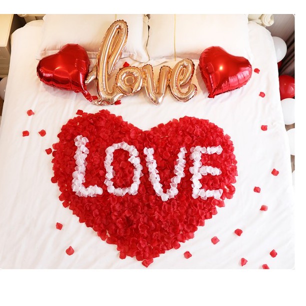 Cánh hoa giả - cánh hoa vải trang trí tiệc cưới tiệc sinh nhật (khoảng 100 cánh)