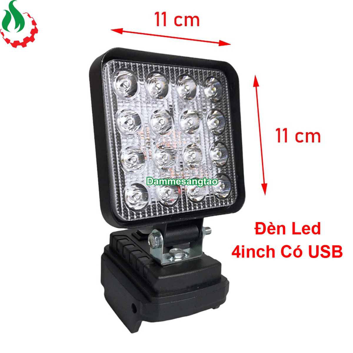 Đèn led siêu sáng chân pin makita có USB (Không pin)