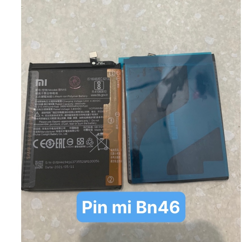 pin zin điện thoại xiaomi Redmi note 8 mã BN46