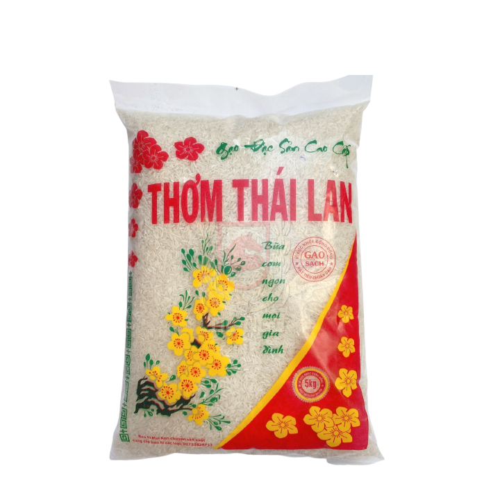 Gạo Thơm Thái 🌾𝐁𝐀𝐎 5 𝐊𝐆 🌾 Gạo Thơm Ngon Thượng Hạng