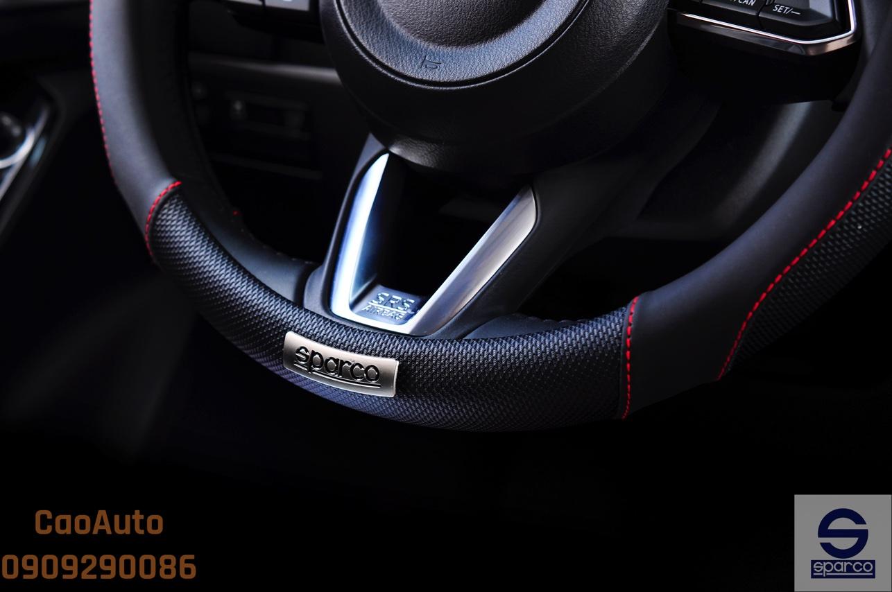Bọc vô lăng Sparco 1113BK