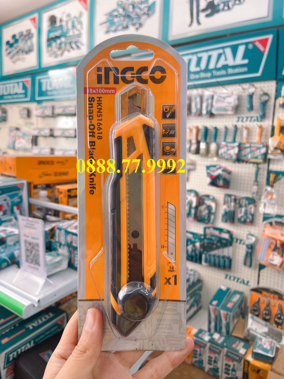 158mm Dao rọc giấy INGCO HKNS16618