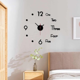 Đồng hồ dán tường DIY thiết kế tự sáng tác, hiện đại, Đồng hồ đính tường trang trí nhà cửa phong cách đơn giản (DHD40) Huy Linh thumbnail