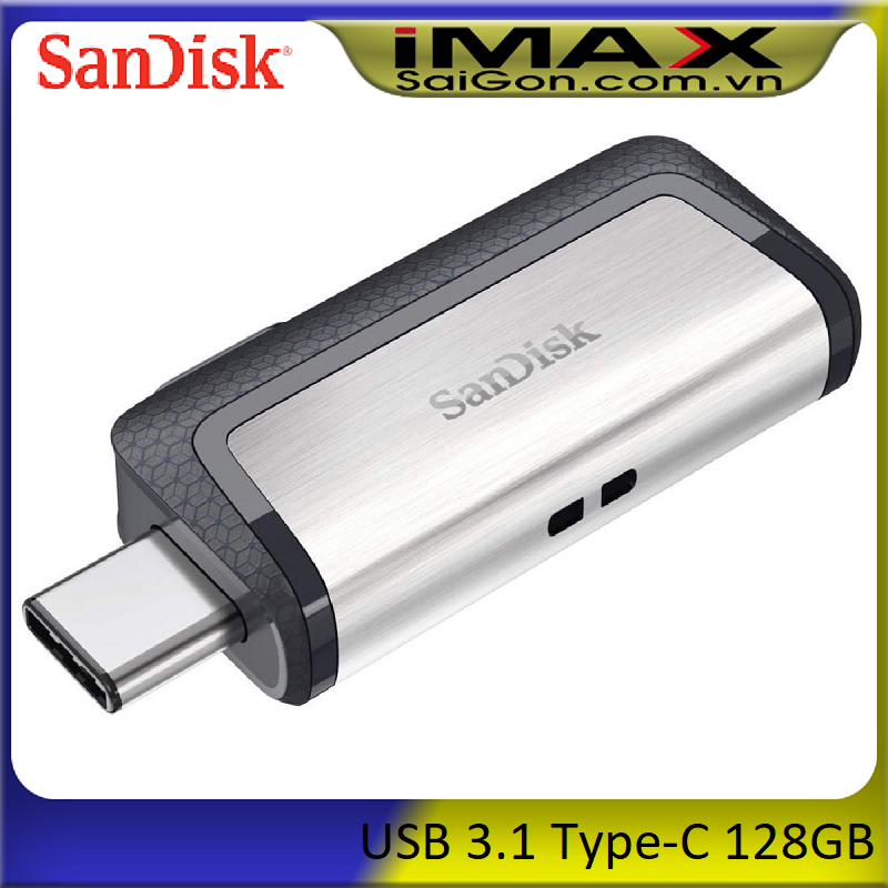 Sandisk usb 3.1 type-c 128gb 2 cổng: usb type c