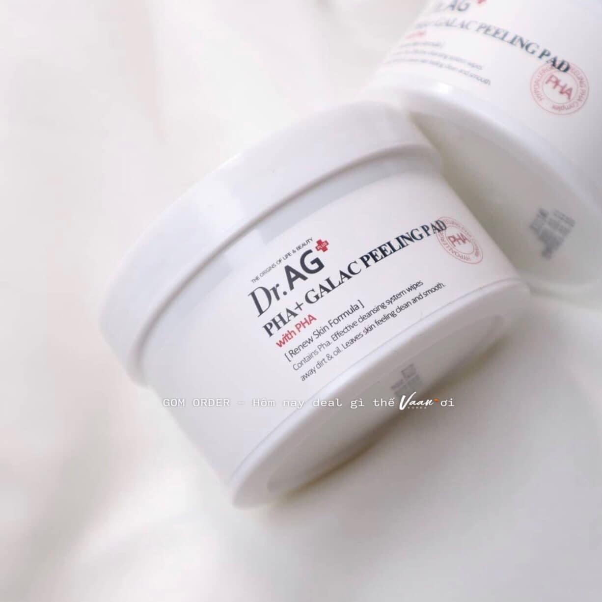 Miếng tẩy tế bào chết hàng ngày Dr.AG+ Peeling Pad