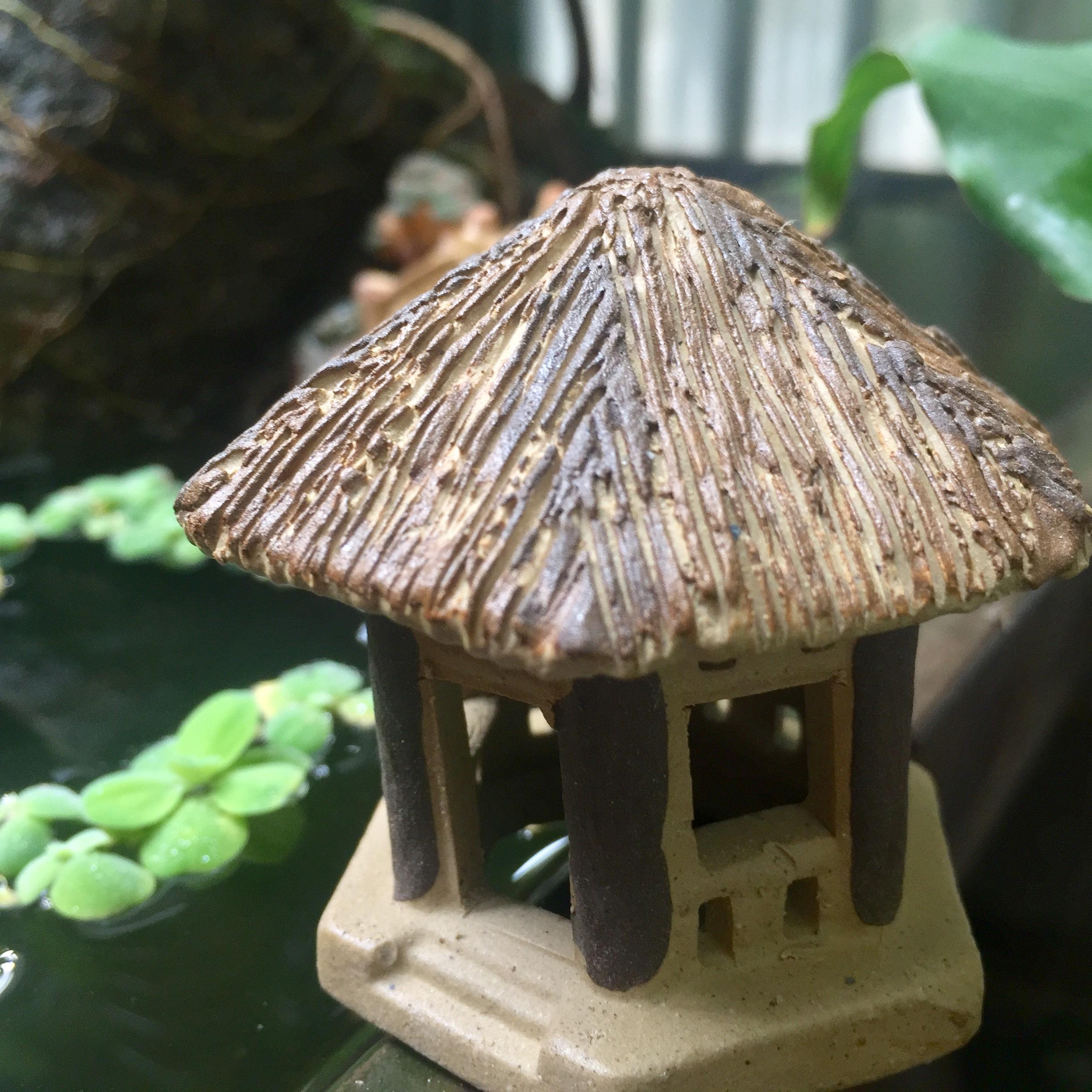 [HCM]Nhà RơmTròn Trang Trí Hổ Cá Bể Cá-Hòn Non Bộ