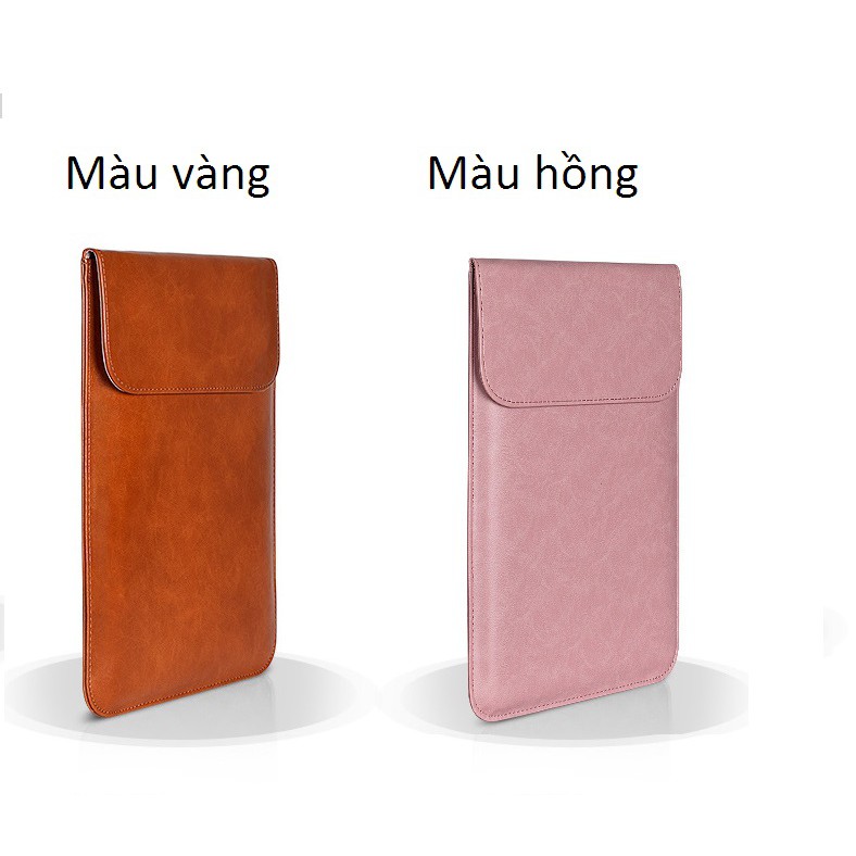 [HCM]Túi chống sốc da cho Macbook laptop