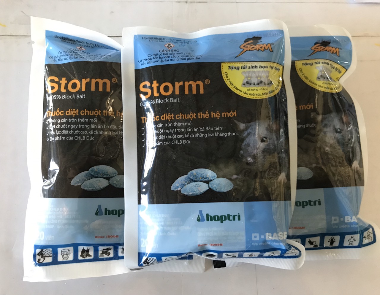 Thuốc diệt chuột Storm - 20 viên/gói