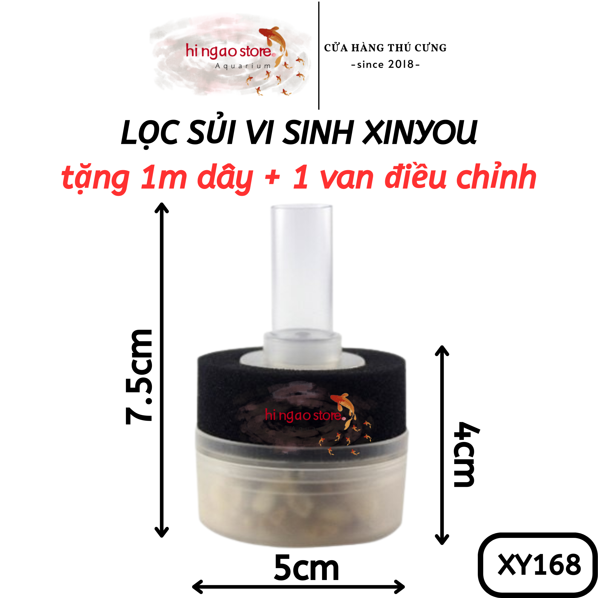 (Get 1m wire, 1 reducing valve) xy-168 effervescent filter-fish accessory | net store.