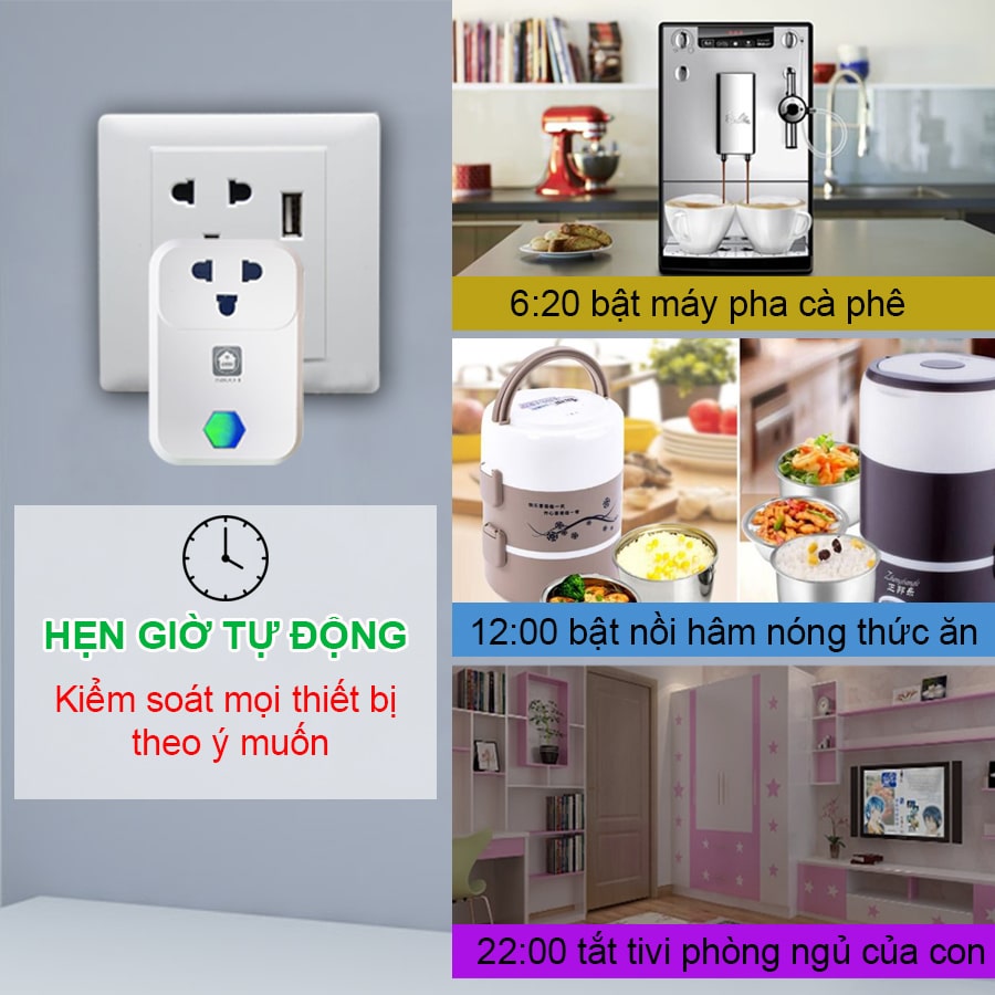 Ổ cắm thông minh Hunonic SK01