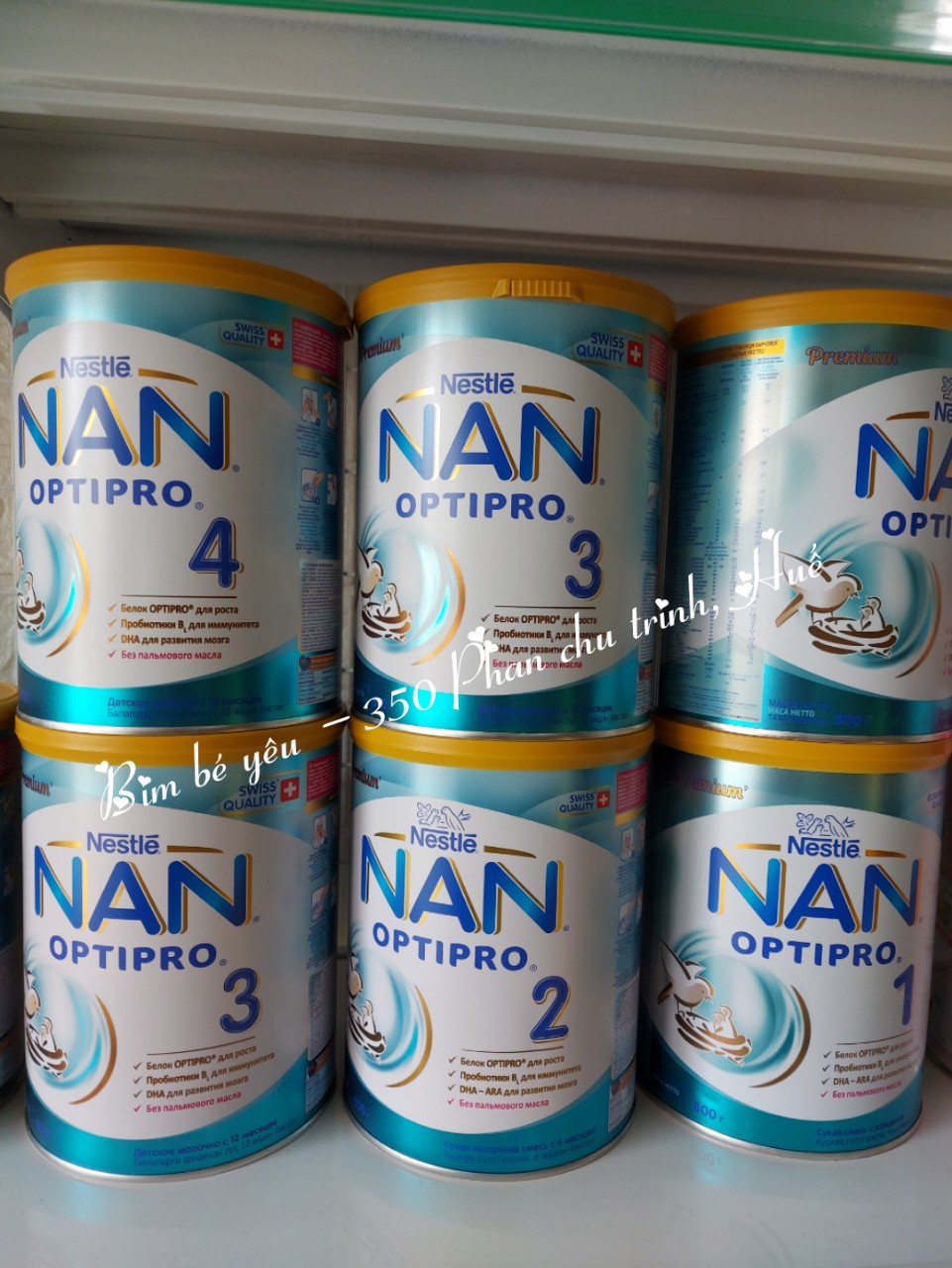 SỮA NAN NGA ĐỦ SỐ 1,2,3,4 800G Mẫu Mới