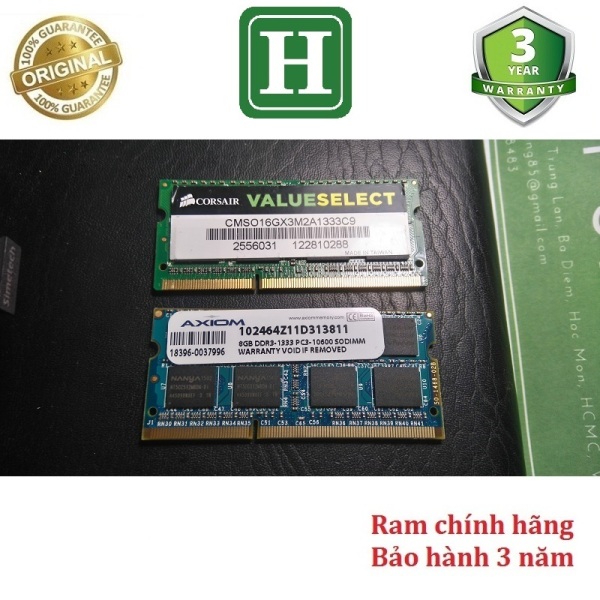Bảng giá Ram Laptop DDR3 8Gb bus 1333 bảo hành 3 năm Phong Vũ