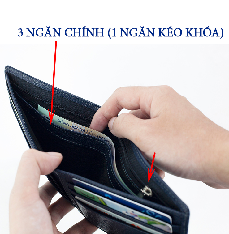 [Quà tặng không bán] Combo ví nam và thắt lưng nam DA THẬT, thương hiệu Bụi leather