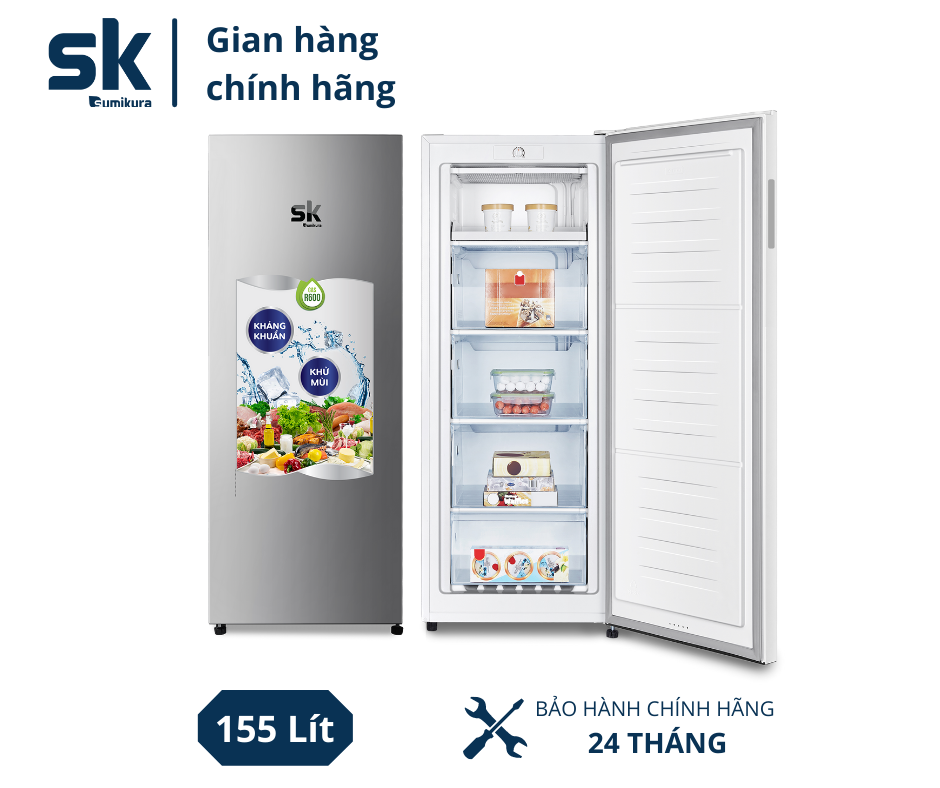 Tủ Đông Đứng 155 Lít SK SumikuraSKFU-155(HS.A)