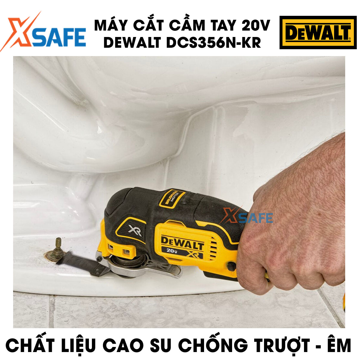Portable cutting machine 20V DeWalt bundled set accessories cutting blade. Cutter DeWalt, equipped with LED lights work, material with non-slip rubber and quiet, three-speed, guarantee genuine-distribution genuine xsafe