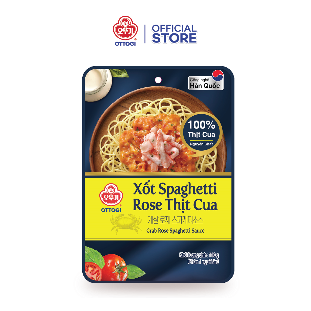 Xốt spaghetti rose thịt cua Otoki 110g